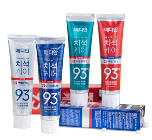 〖4支装〗韩国进口麦迪安93牙膏 去口臭去烟渍牙渍去黄口气清新 商品图3