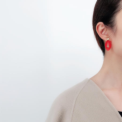 北京仓｜Vlum-Déliée-Framboise 树莓红 耳夹（无需耳洞）［法国设计师］ 商品图0