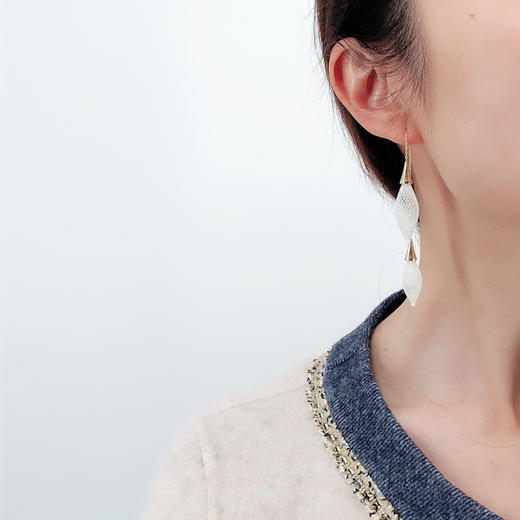 北京仓｜Vlum-Epineuse double-冰雪白 耳线［法国设计师］ 商品图2