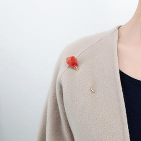北京仓｜Vlum-Déliée-洋红 胸针［法国设计师］