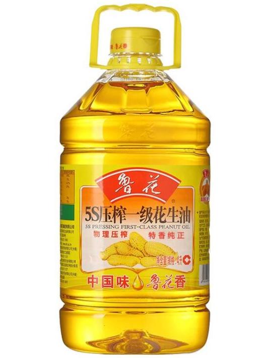 鲁花5s物理压榨一级花生油4l
