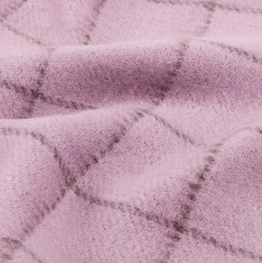 CESARE BRUNI品牌，优雅羊绒羊毛双面双色水波纹流苏围巾  C0699 商品图12