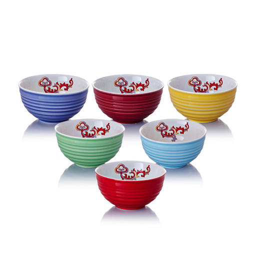 【碗具】如意饭碗6入  370ml 商品图1