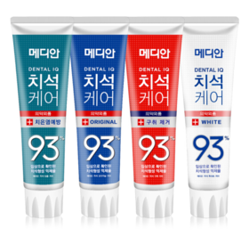 〖4支装〗韩国进口麦迪安93牙膏 去口臭去烟渍牙渍去黄口气清新