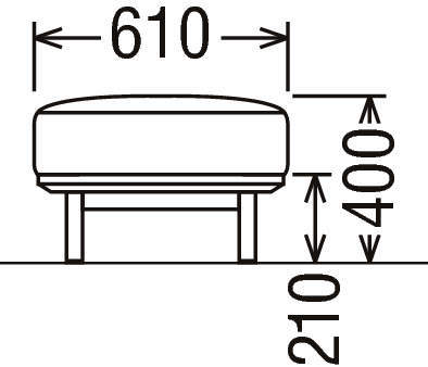 Karimoku UU22 stool 矮凳 商品图2