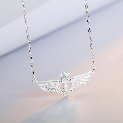 空军胸标纯银项链 商品图1