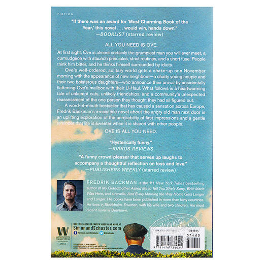 预售 弗雷德里克 巴克曼:一个人叫欧维的男人决定去* 英文原版 A Man Called Ove Fredrik Backman 电影小说 商品图1