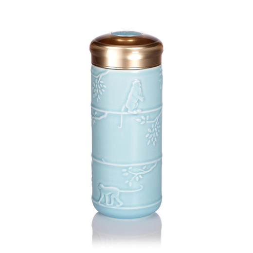 猴来居上随身杯 350ml 双层大容量 商品图1