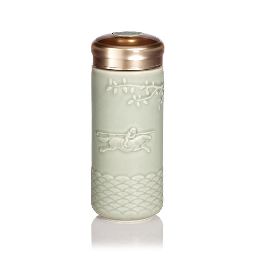 萌猴来袭 350ml 双层大容量马上封侯随身杯 商品图2