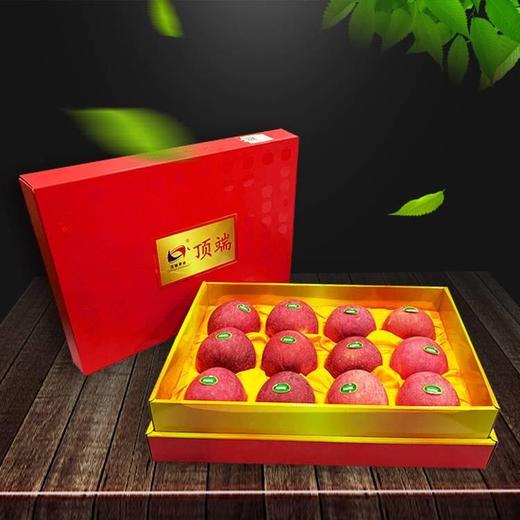 【摆盘贴字苹果】陕西洛川红富士12枚90mm特大果红礼盒装送礼摆盘 商品图3