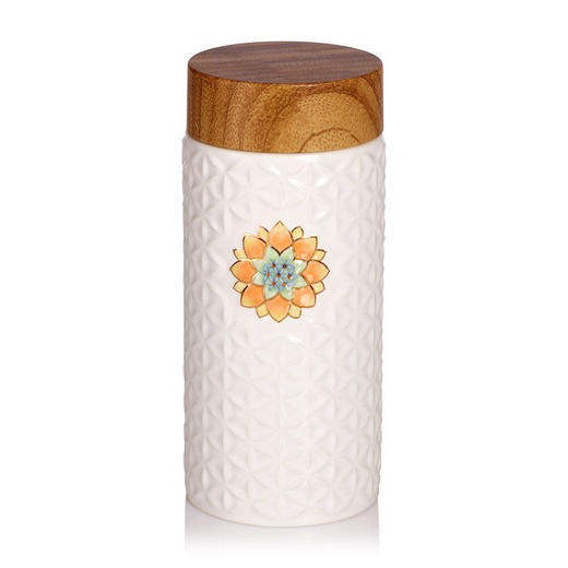 鎏金·生命之花（阳光）随身杯（木纹盖） 双层300ml 商品图3
