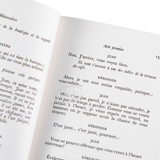 【中商原版】【法国法文版】欧仁·尤内斯库：犀牛 法文原版 Rhinocéros 法国现当代文学 Eugène Ionesco 商品图2