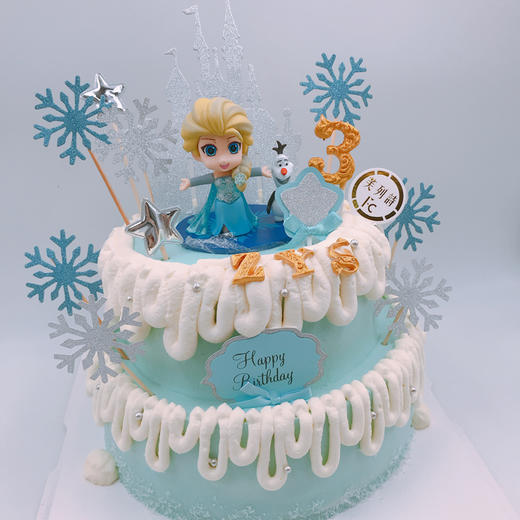 冰雪公主生日蛋糕