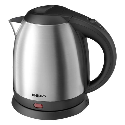 飞利浦Philips电热水壶 1800瓦 304不锈钢 1.2升防干烧烧水壶 HD9307/19 商品图0