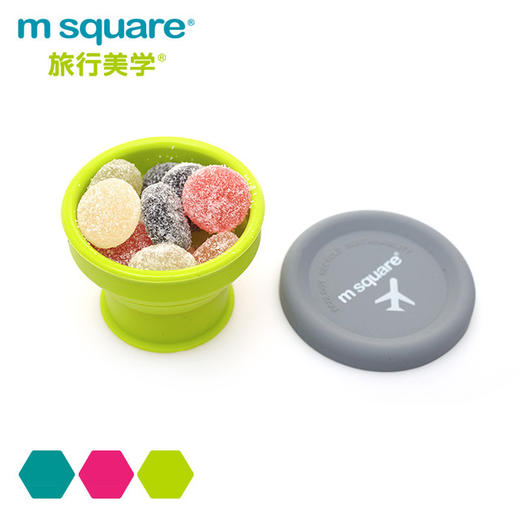 M Square户外便携硅胶折叠碗折叠杯 | 野餐碗漱口杯 创意旅行碗 商品图1