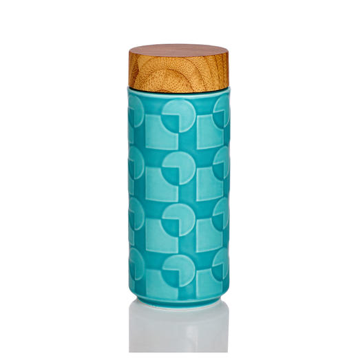 天空之城随身杯（仿木纹盖）双层330ml 商品图0