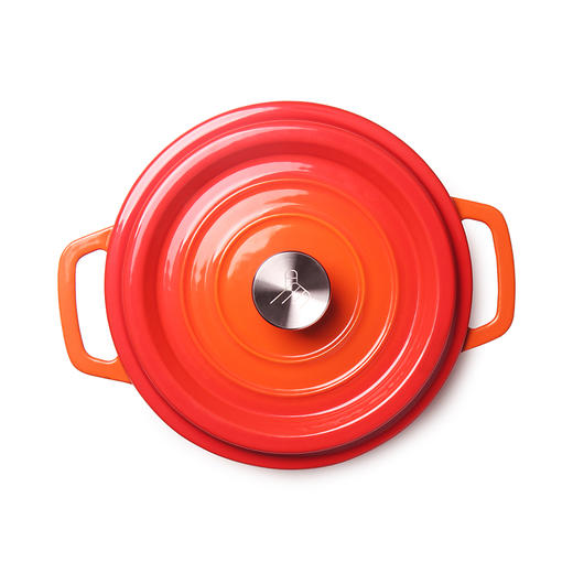 九匠牛中式切割生鲜专用经典铸铁珐琅炖锅 商品图5