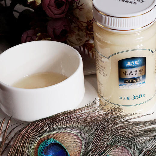 【农垦 黑龙江】北大荒 东北黑蜂冰天雪蜜 精品蜂蜜礼盒装 冰天雪蜜380g/瓶×4 商品图4
