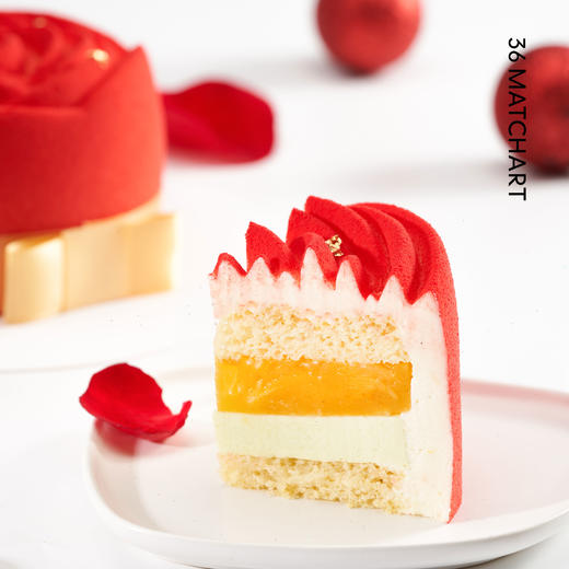 浪漫花海 - 鲜橙杏仁慕斯-情人节推荐 商品图1