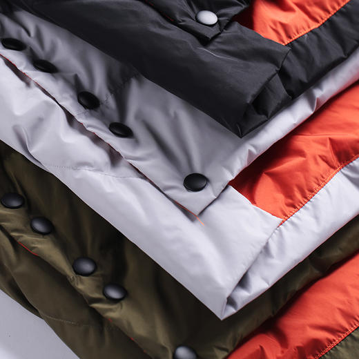 （VIP福利 性价比超高！售完下架！ 不退不换）洛诗琳连帽休闲织带螺纹袖口衣摆开衩中长款羽绒服 商品图3