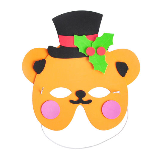 圣诞节幼儿手工diy材料包圣诞节EVA圣诞面具系列2儿童小礼物装饰 商品图5