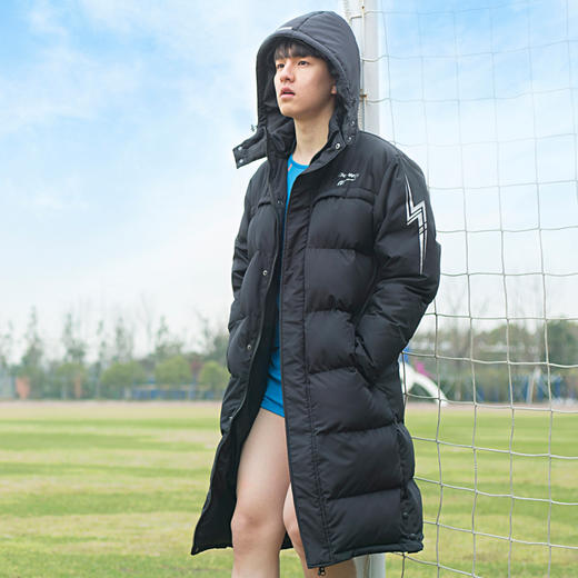 多威dowin运动棉服男加厚中长款大衣男士休闲运动服387703-1A 商品图3