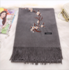 【四季可用】梅花刺绣民族风仿羊绒围巾 商品缩略图2