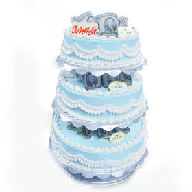 【定制DZ013】12+10+8英寸祝寿 宴会 招财  企业/公司  开业/年会/庆典/定制蛋糕