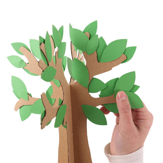 春天绿色大树的绿叶幼儿园植树节diy手工材料包区域区角装饰创意材料