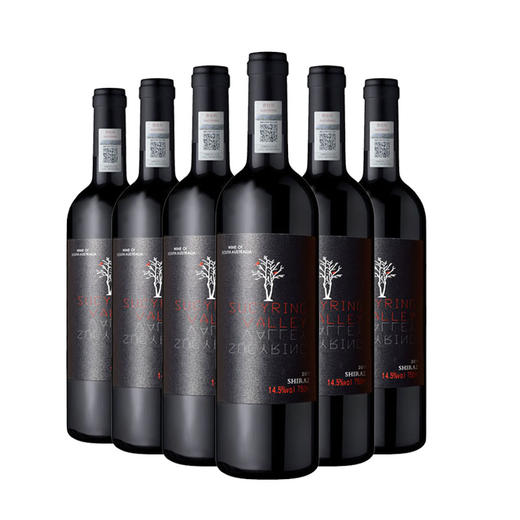 澳洲红酒（黑标）14.5度原瓶进口河谷西拉干红葡萄酒 商品图1