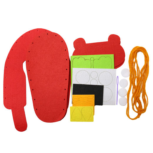 儿童中国风手工diy虎头鞋 幼儿园自制布艺鞋子缝制美劳材料（可做两只鞋子） 商品图5