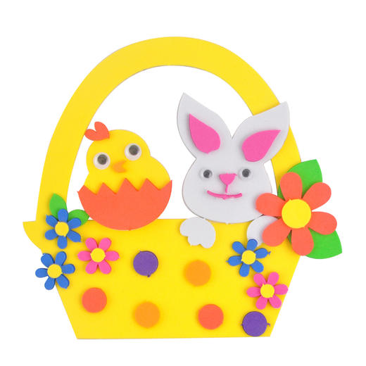 MEIKE eva手工篮子彩蛋花篮创意美劳材料包亲子益智美可DIY新品 商品图4