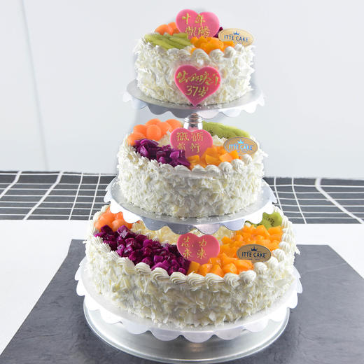 【定制DZ015】10+8+6英寸祝寿 宴会  定制蛋糕 商品图0