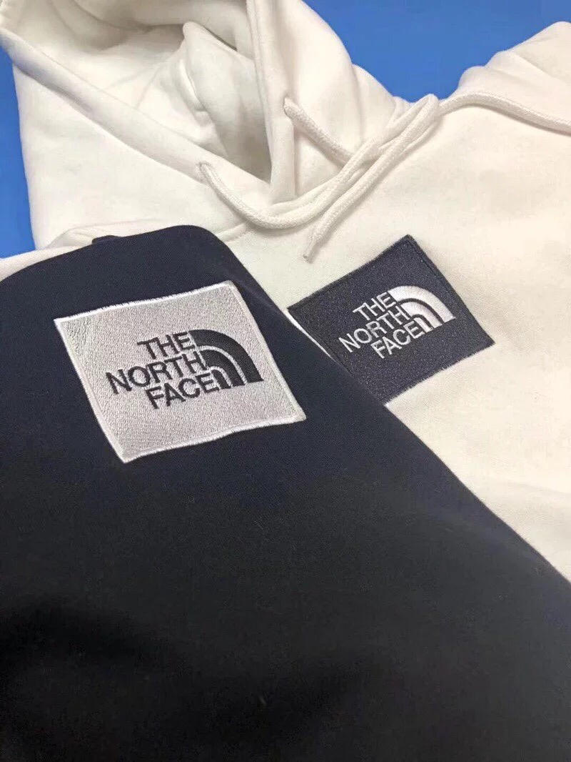 thenorthface北面紫標胸口刺繡標連帽加絨衛衣 剪標