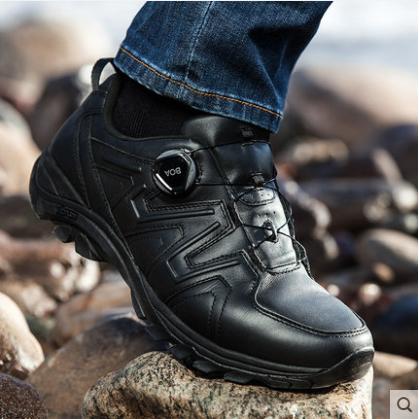 龙牙黑骑士特勤作战靴男冬季真皮超轻低帮作战鞋 商品图2