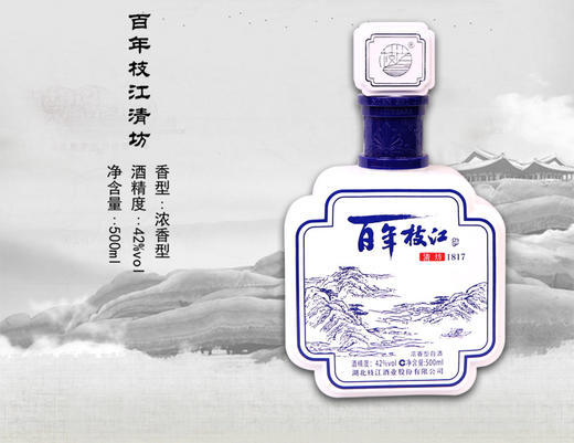 42度百年枝江清坊500mL浓香型白酒礼盒白酒 商品图1