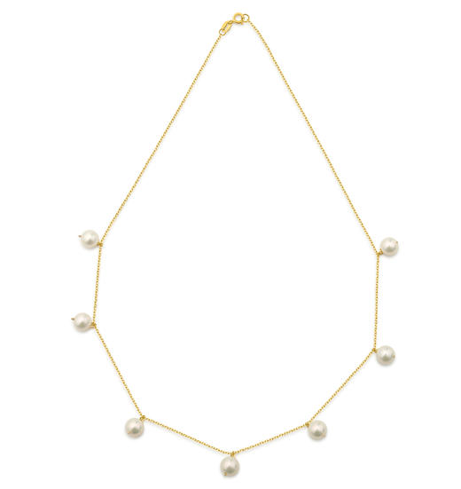 Pearl moments 碎碎念 小七珠流苏珍珠项链 商品图0