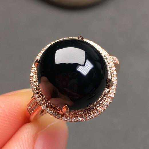 82468墨翠大蛋面戒指