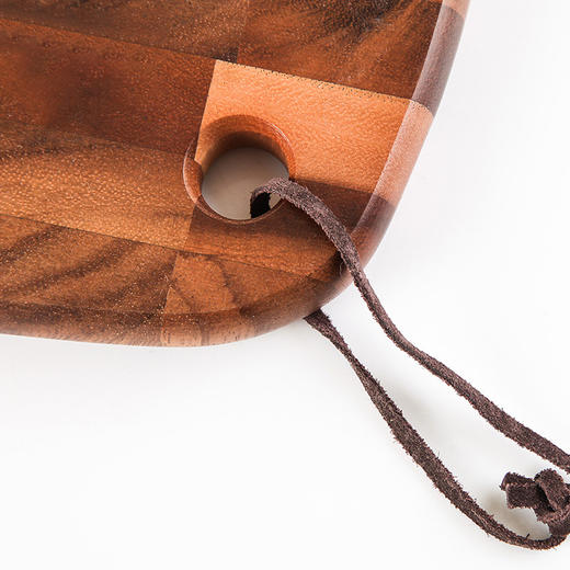 泰国LC LIVING 相思木菜板 椭圆挂式实木砧板 宝宝辅食面板案板厨房切菜悬挂 商品图2