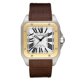 卡地亚 Cartier 山度士 SANTOS DE CARTIER系列自动机械男表 大号表款 W20072X7