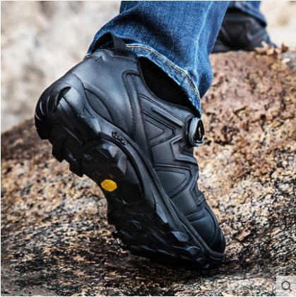 龙牙黑骑士特勤作战靴男冬季真皮超轻低帮作战鞋 商品图3