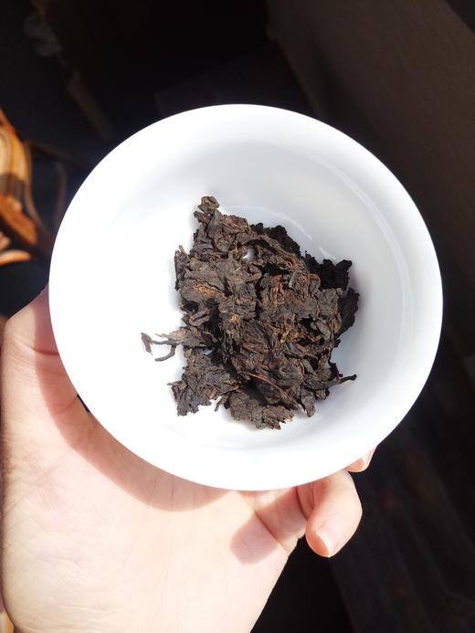 茶叶普洱熟普中茶小黄印2005