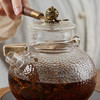 茶的故事丨铜把提梁壶 玻璃壶 锤纹玻璃 带过滤圈 700ml（因批次不同，壶钮的造型有所差异） 商品缩略图2