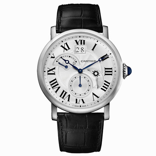 卡地亚 Cartier ROTONDE DE CARTIER系列 日历逆跳指示双时区昼夜显示男士自动机械腕表 W1556368 商品图0