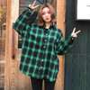 韩都衣舍新款女装韩版宽松休闲格子长袖衬衫MY1248沐 商品缩略图5