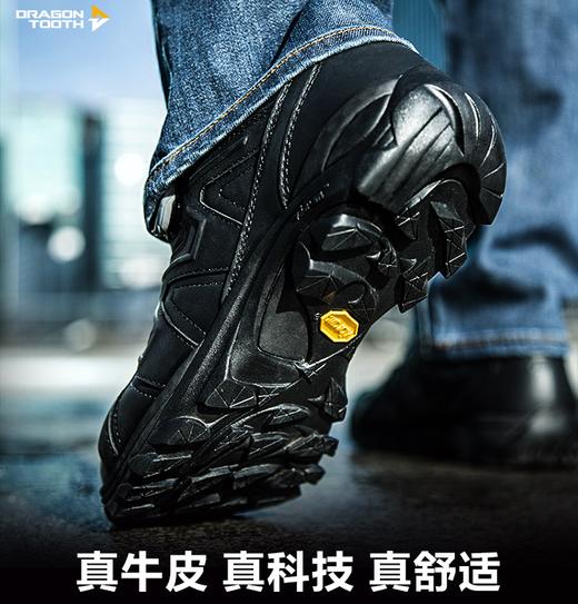 龙牙黑骑士特勤作战靴男冬季真皮超轻低帮作战鞋 商品图0