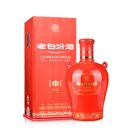 山西汾酒杏花村酒 封坛15汾酒42度475mL 礼盒装 清香型白酒 商品图4