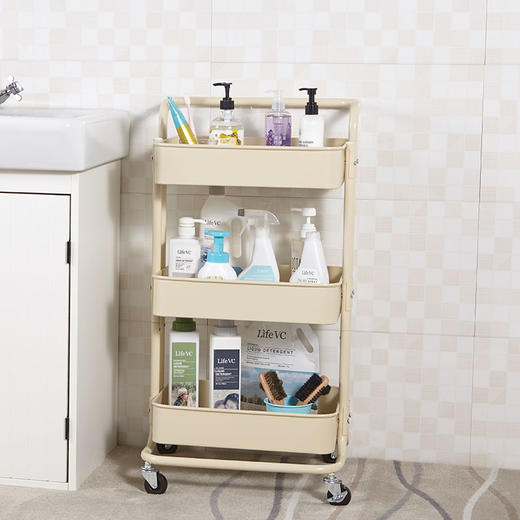 lifevc丽芙家居推车式三层置物架