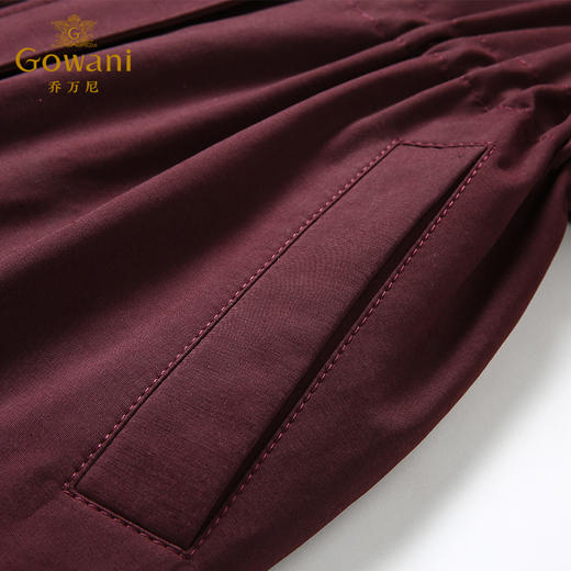 乔万尼派克羽绒服欧美风大气毛领收腰过膝长款冬EB4T055 商品图3