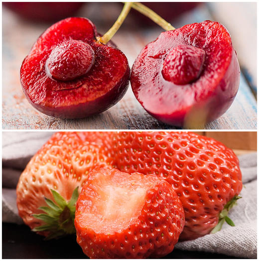 乐购5周年店庆智利车厘子丹东九九草莓组合单件即可发货